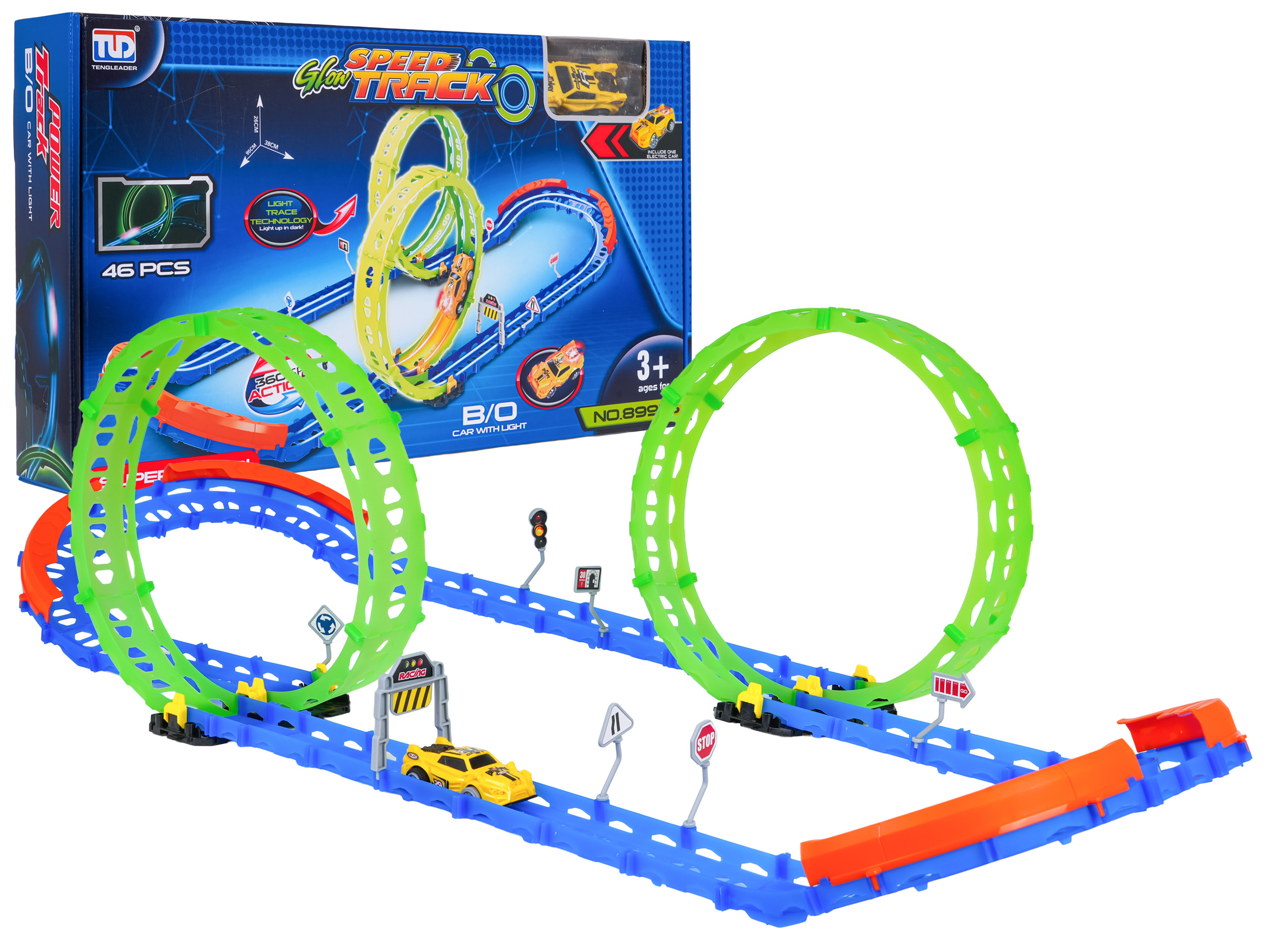Glow in the Dark Race Track 46pcs.