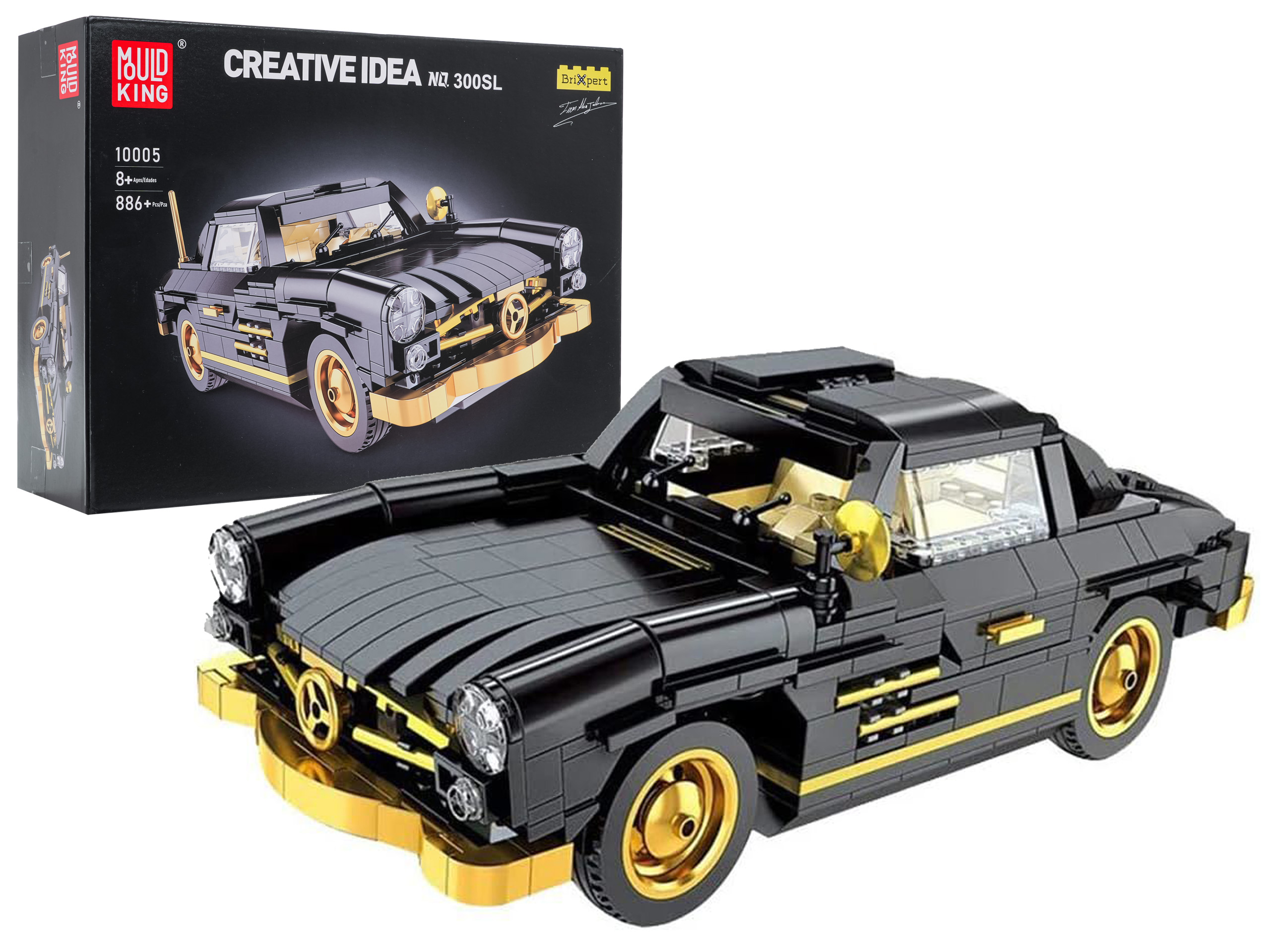 Retro Car Block Set 886 pieces.