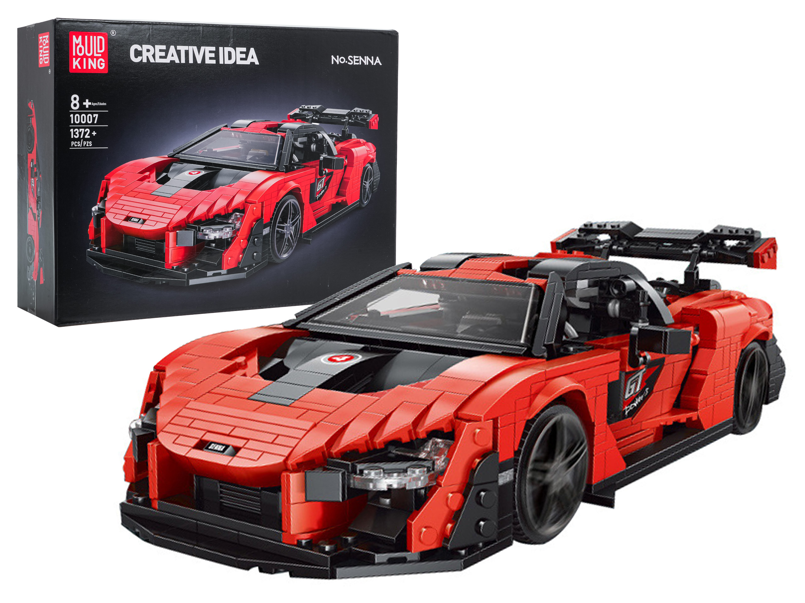 Sports Car Brick Set Orange 1372pcs.