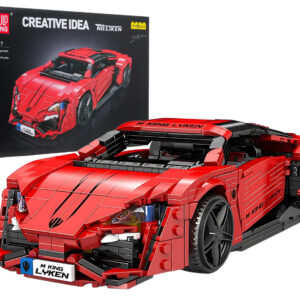 Sports Vehicle Brick Set Red 1311pcs.