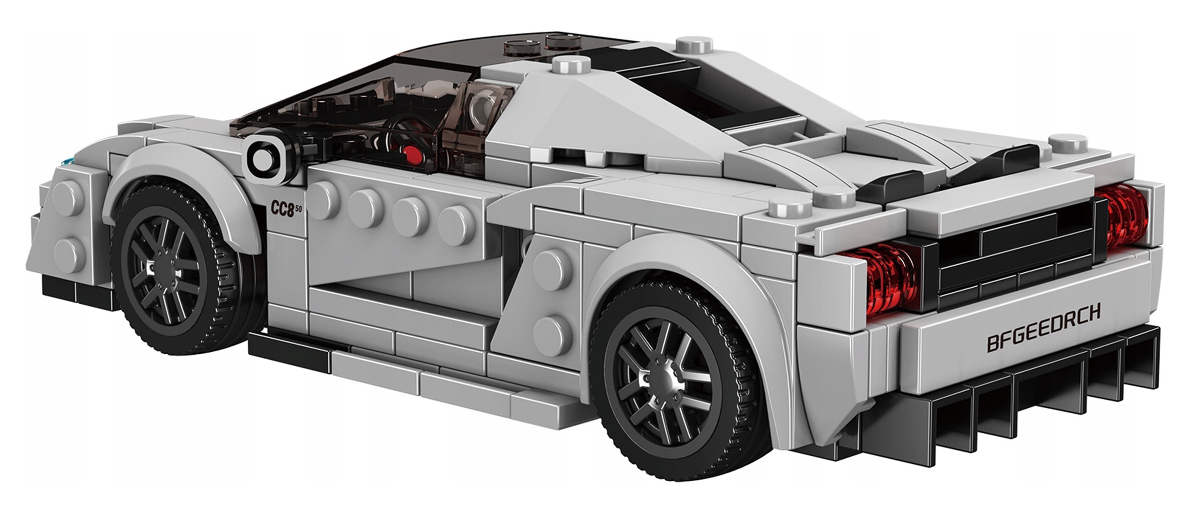 Sports Vehicle Brick Set Silver 388 pcs.