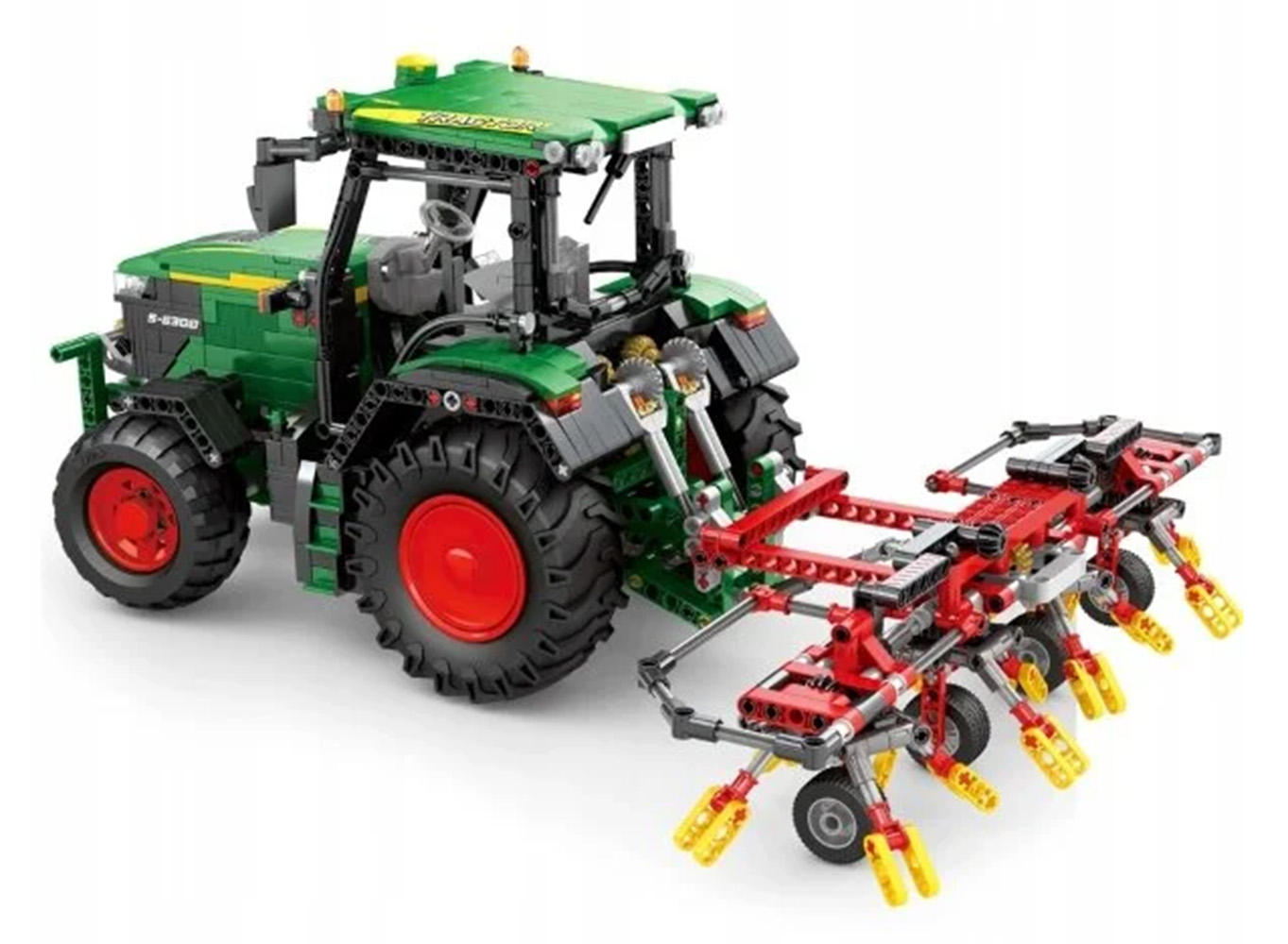 Green Tractor Building Blocks Set + Accessories 1828 pcs.