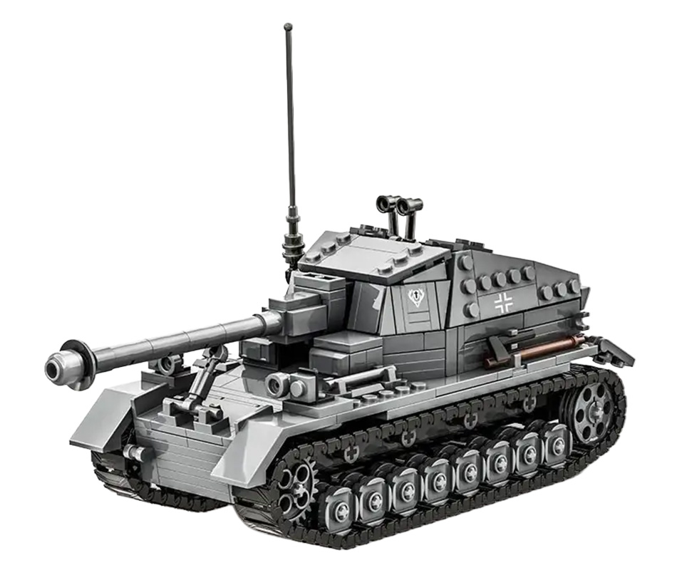 Gray Tank Building Blocks Set 632 pcs.