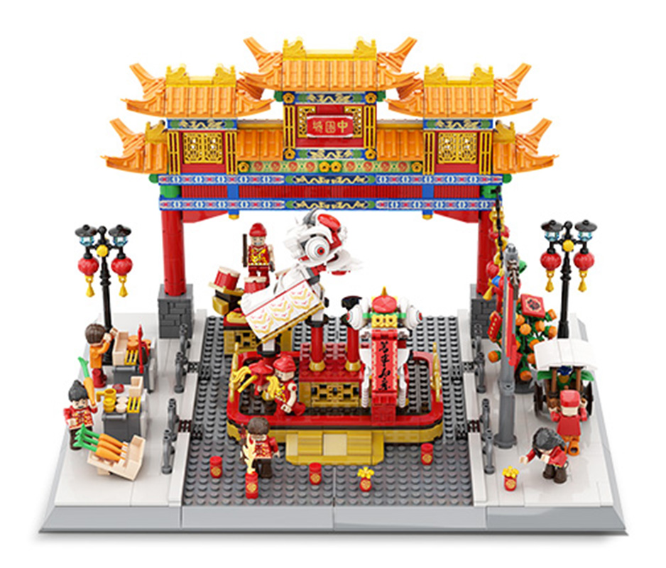 China Town Buildings Series Set 1245pcs.