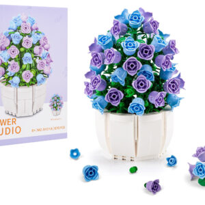 Purple Flowers Building Blocks Set 570pcs.