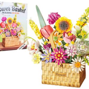 Spring Bouquet in a Basket Building Blocks Set 1615 pcs.