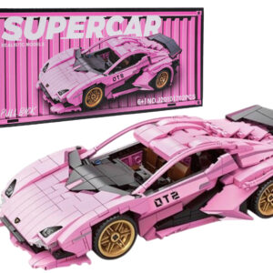Sports Car Building Blocks Set, Pink, 702 pcs.