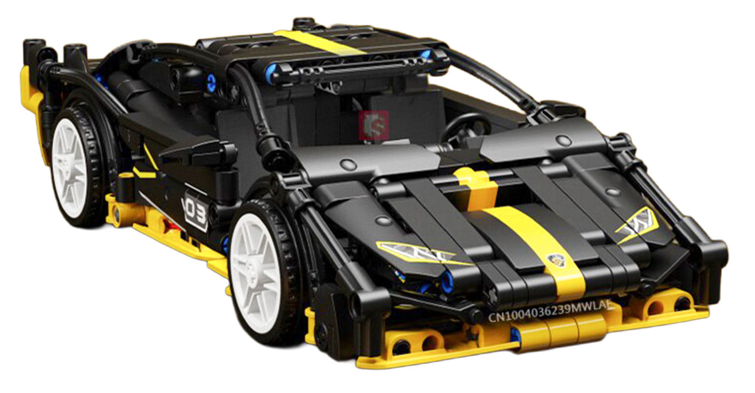 Sports Car Brick Set Black 589pcs.