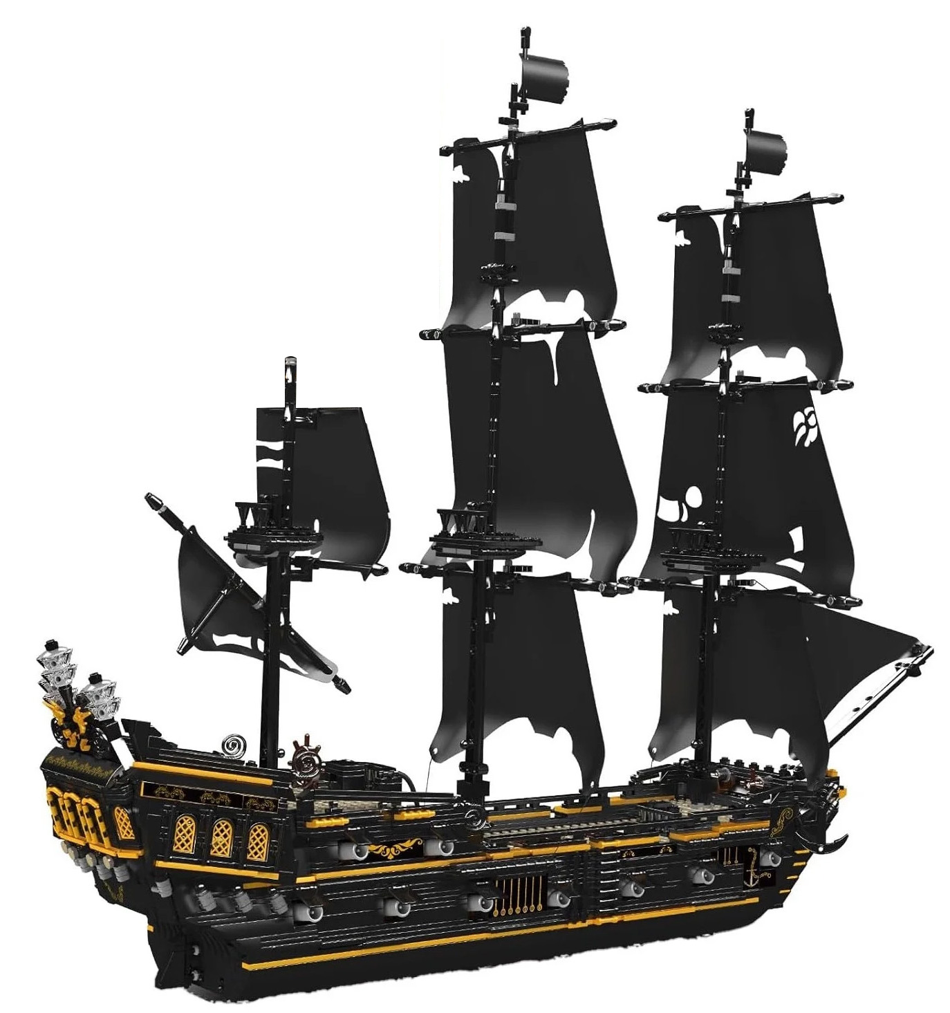 Pirate Ship Black Building Set 3180pcs.