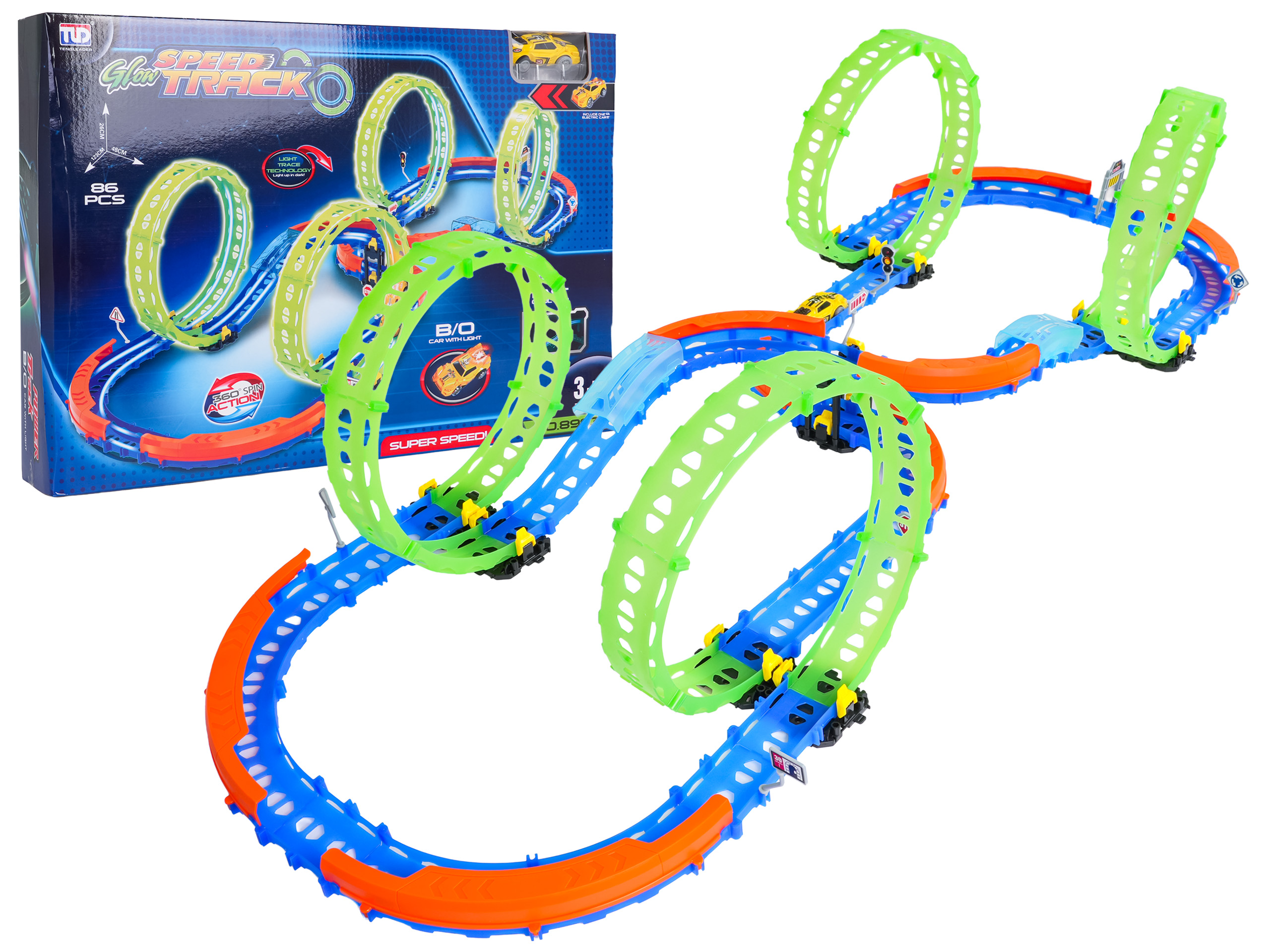 Glow in the Dark Race Track 86pcs.