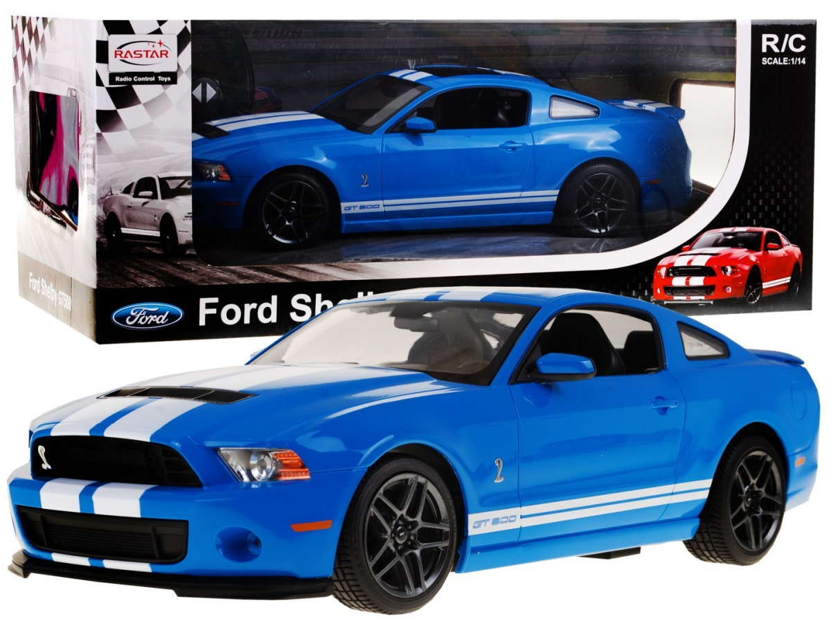 R/C toy car Ford Shelby Mustang GT500 Blue 1:14 RASTAR