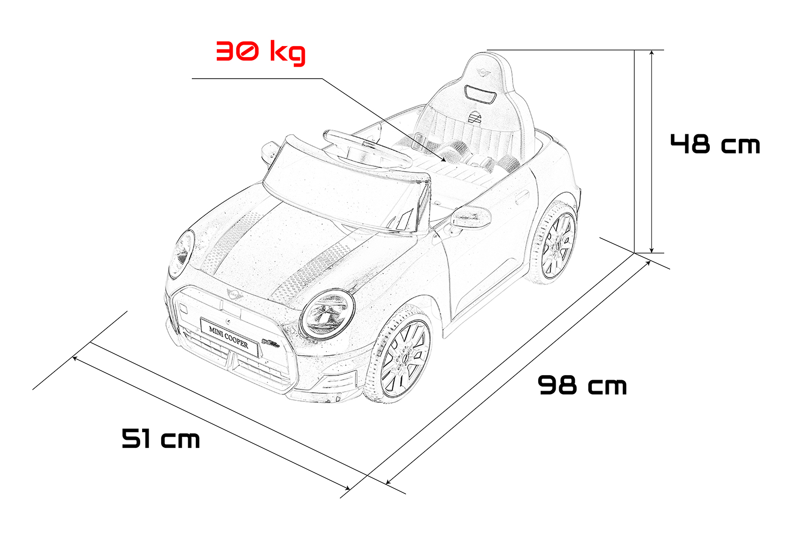 Mini Cooper White Vehicle