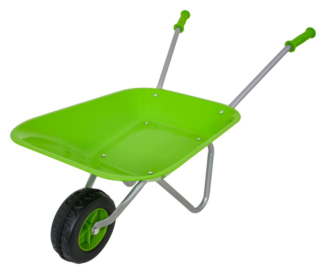 Little Gardener's Set with a Wheelbarrow Green