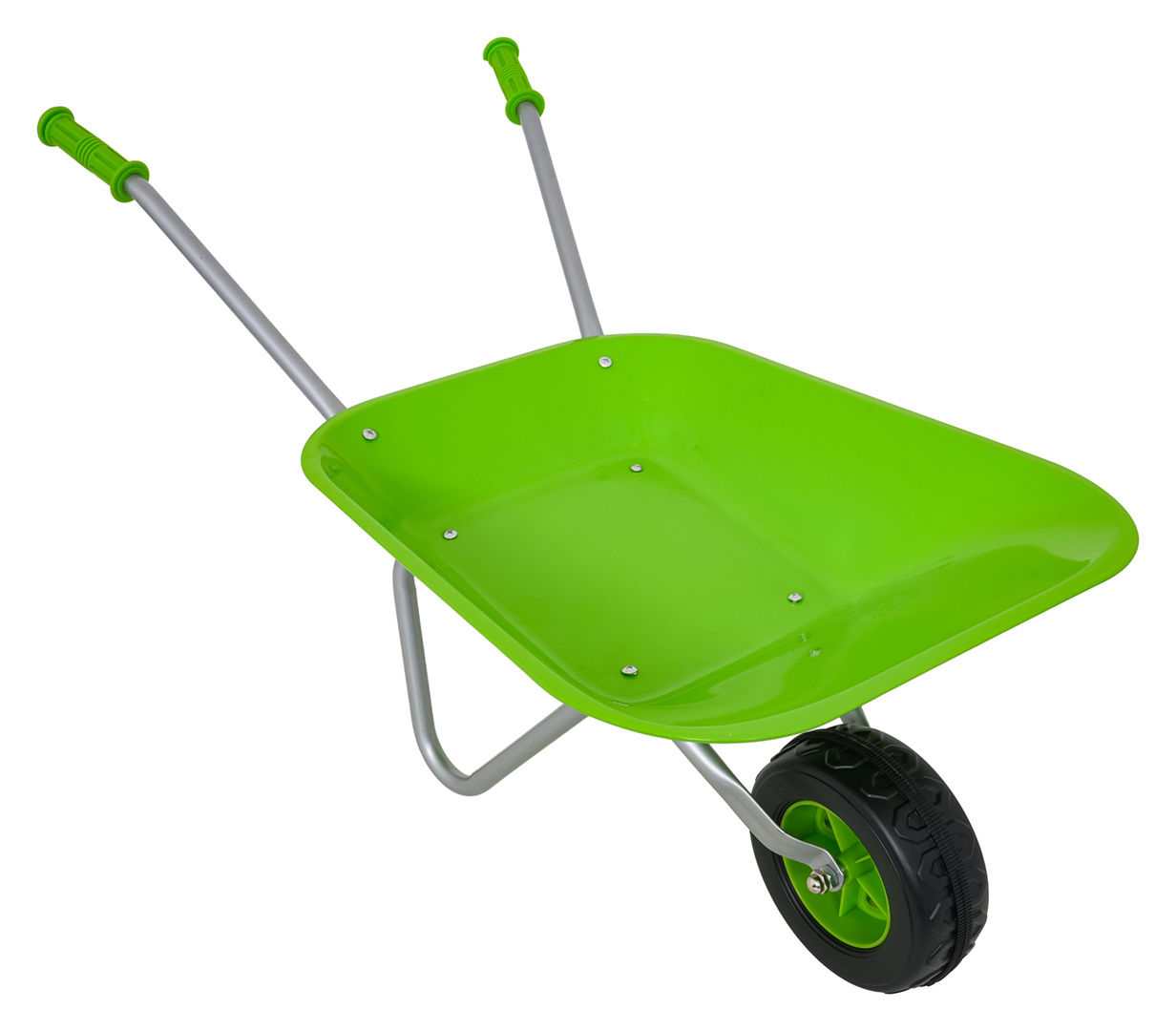 Little Gardener's Set with a Wheelbarrow Green