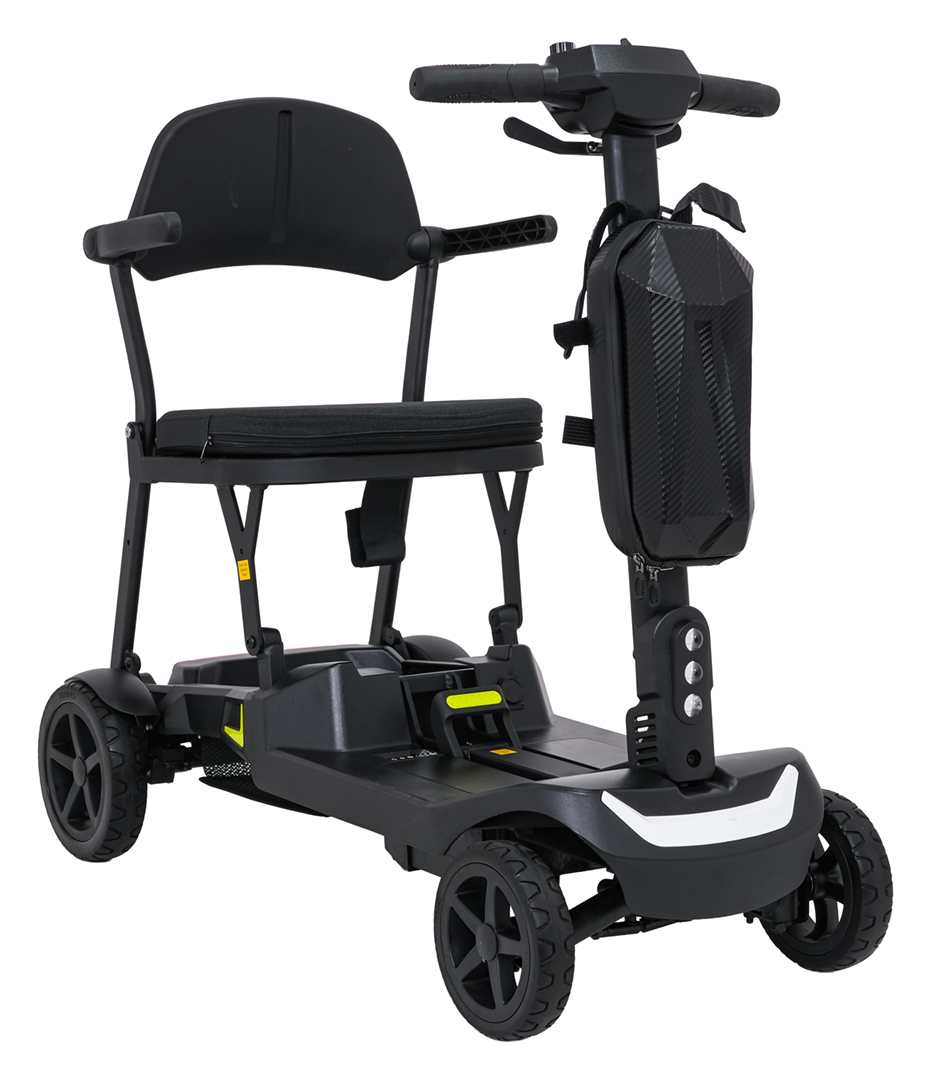 SeniorStar Black Four-Wheel Electric Scooter for Seniors