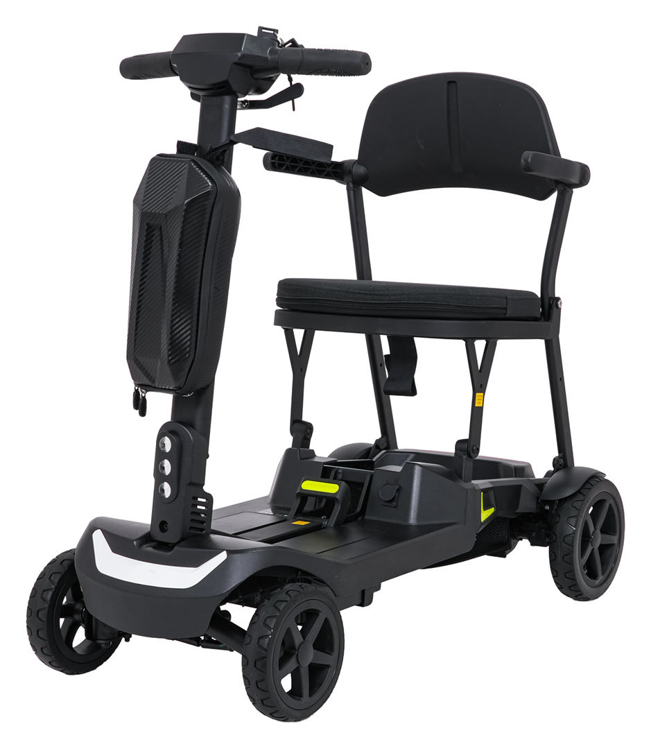 SeniorStar Black Four-Wheel Electric Scooter for Seniors