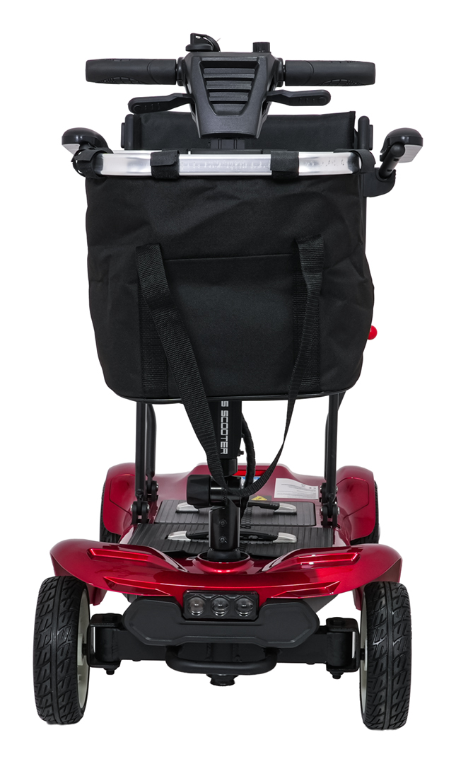 EasyGo Red Four-Wheel Electric Scooter for Seniors
