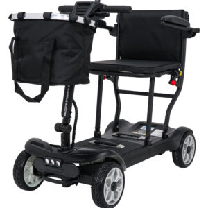 EasyGo Black Four-Wheel Electric Scooter for Seniors