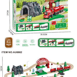 Drveni željeznička staza 84pcs.