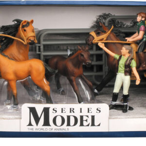 Set of Horses with Figurines