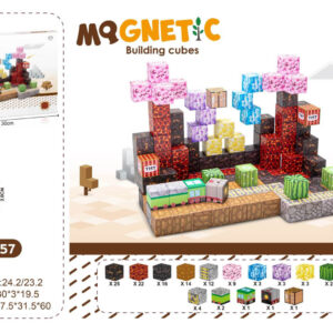 Magnetic Cubes Set, Magnetic bricks 122el.