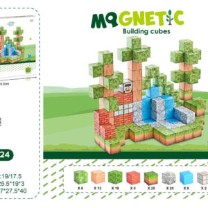 Magnetic Cubes Set, Magnetic bricks 106el.