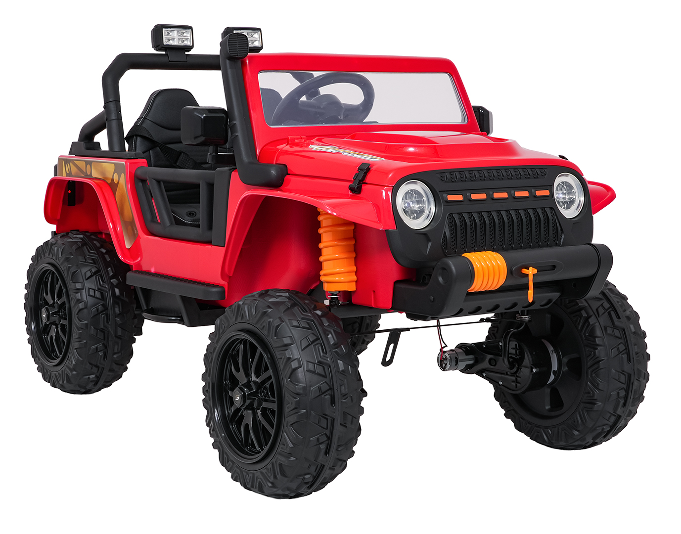 Jeep Monster Red Vehicle