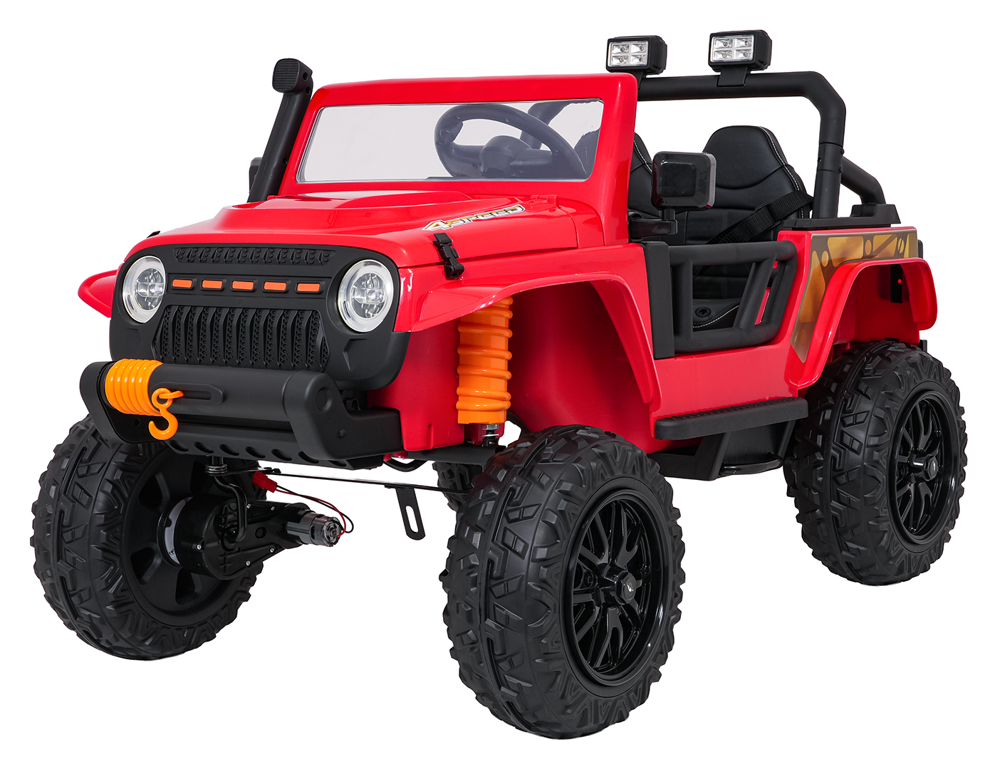 Jeep Monster Red Vehicle