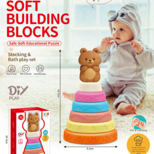 Coloured Soft Pyramid Teddy Bear