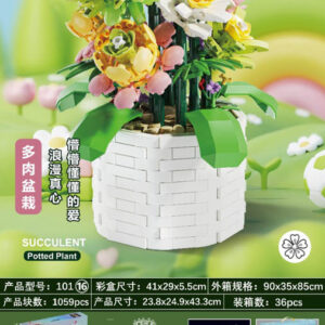 Kocka set Bouquet s Pot 1059el.