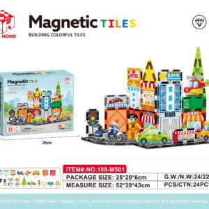 Magnetni gradski kocke set 31el.