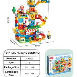 Construction Site Cars Track Set 191el.