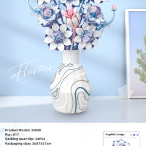 Plava i bijela bouquet kocke set 617el.