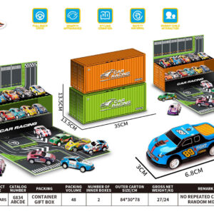 Container with Cars + Route