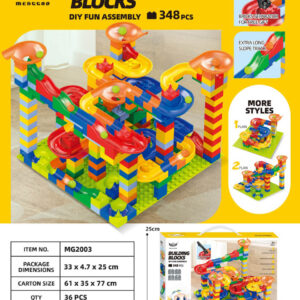 Set of coloured bricks Track Ball 348el.