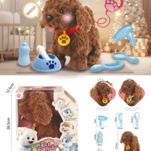 Brown Remote Control Dog + Accessories
