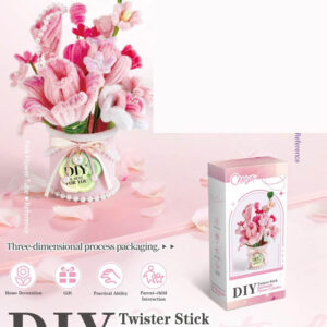 DIY mekani Flower set ružičasta Bouquet