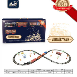 Retro train set with wagons
