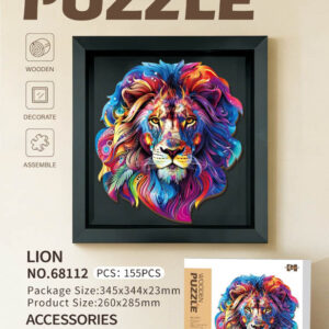 Wooden Jigsaw Puzzle Set 155el. Lion