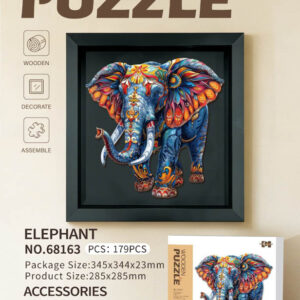 Wooden Jigsaw Puzzle Set 179el. Elephant