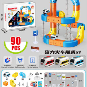 Magnetic Coloured Railway 90el.