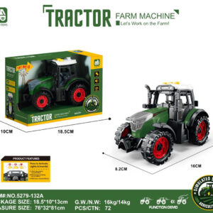 Traktor s svjetla i zvuk Function tamna zelena