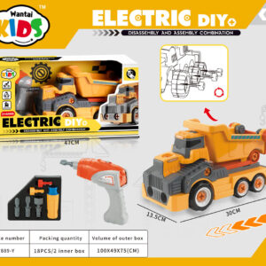 Roll-Off Tipper Truck Yellow + Accessories