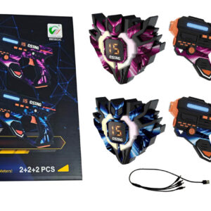 Laser Rifle Set with Shields and Belt Sensors