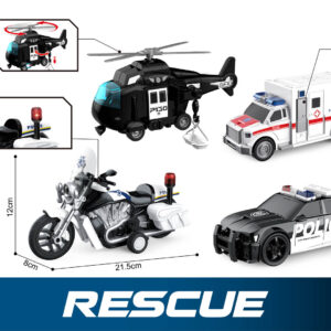 Vatrogasni + policija Dječji automobil set