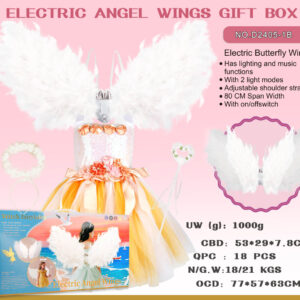 Little Princess Set with Dress + Angel Wings