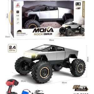 Car R/C ROCK CRAWLER TRUCK Silver 1:8