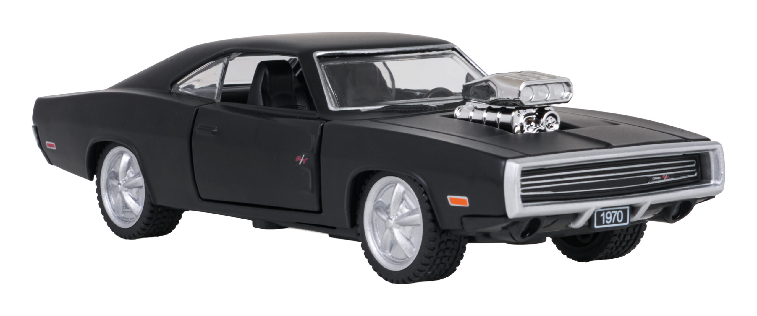 Metal Car 1:36 1970 Dodge Charger R/T Black RASTAR