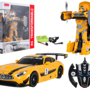 Automobil/robot 2 u 1 R/C 1:14 Mercedes-AMG GT3 žuta RASTAR
