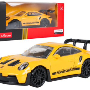 Metal Car 1:43 Porsche 911 GT3 RS Yellow RASTAR